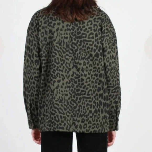 Lazy Oaf Leopard Chore Coat Jacket - Picture 2 of 7